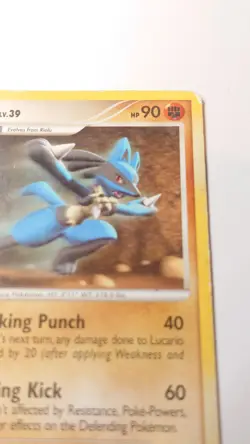 Lucario 2/17 - Cosmos Holo Rare - POP Series 8 - MP - Rescued Pokemon Card - Image 3