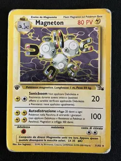 Pokemon - Magneton 11/62 - Set Fossil - Holo - 1 Edizione - Ita - Image 1