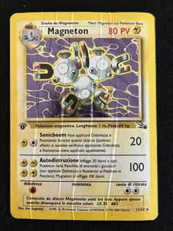 Pokemon - Magneton 11/62 - Set Fossil - Holo - 1 Edizione - Ita - Image 1