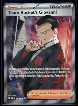 Team Rocket's Giovanni 225/182 - Pokemon TCG - Destined Rivals Full Art Trainer - Image 1
