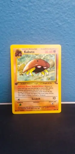 Pokemon TCG Kabuto 1st Edition Fossil (50/62) Common - Image 1