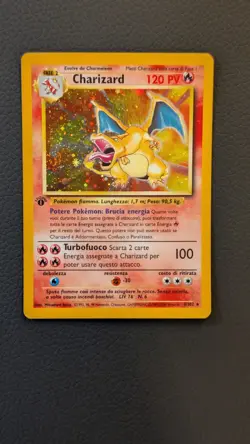 Pokemon Charizard Holo 1st Edition #4/102 Fase 2 ITALIAN Excellent - Image 3