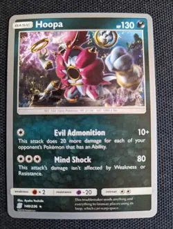 Hoopa 140/236 2019 World Championships Deck non Holo Pokemon Card NM - Image 1