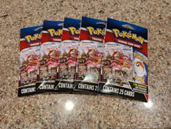 Pokemon Mystery Pack 25 Cards 1 Foil Guaranteed x5 Pokemon Trading Card Game - Image 1