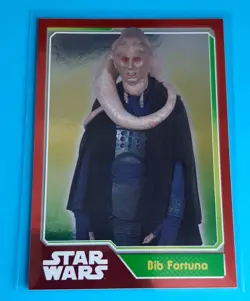 STAR WARS : Bib Fortuna #178 Topps UK Foil Trading Card - THE FORCE AWAKENS - Image 1