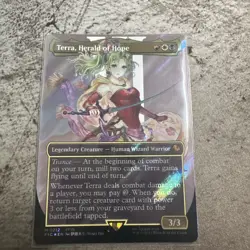 Terra, Herald of Hope (Borderless) (Surge Foil) Commander: Final Fantasy Foil - Image 1