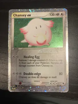 Chansey ex 96/109 Ruby and Sapphire Pokemon Card MP/HP - Image 1