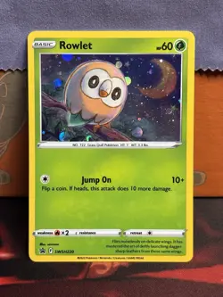 Rowlet SWSH220 Promo Pokemon TCG Holo - Image 1