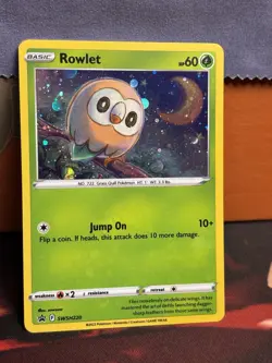Rowlet SWSH220 Promo Pokemon TCG Holo - Image 2