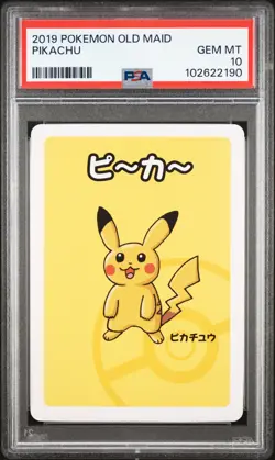 2019 POKEMON OLD MAID PIKACHU PSA 10 - Image 1