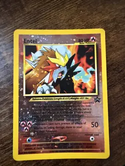 Pokemon TCG Entei Reverse Holo Promo #34 Black Star Movie Promo LP - Image 1