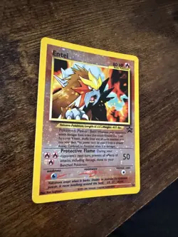 Pokemon TCG Entei Reverse Holo Promo #34 Black Star Movie Promo LP - Image 3