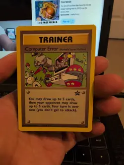 Pokemon Black Star Promo Computer Error Rockets Secret Machine #16 Vintage - Image 1