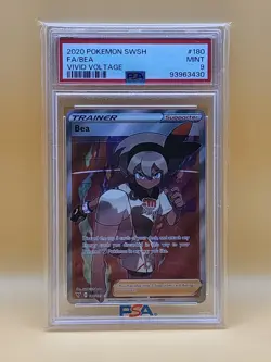 Pokemon TCG: Bea - SWSH Vivid Voltage 180/185 FA PSA 9 - Image 1
