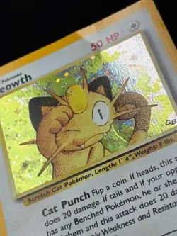 Pokemon Meowth Nintendo Black Star Promo #10 Holo WOTC - Image 2
