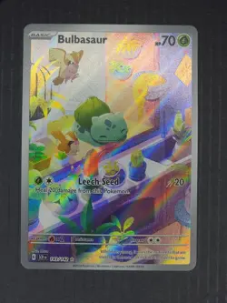Bulbasaur 143/142 Stellar Crown Illustration Rare Holo NM Pokemon TCG - Image 1