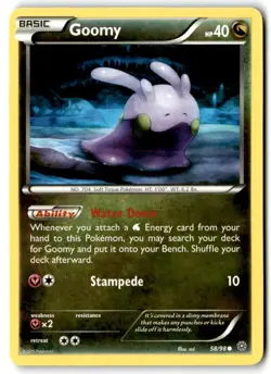 2015 XY - Ancient Origins Goomy #58 Basic/Common - Image 1