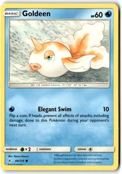 2019 Sun & Moon - Unbroken Bonds Goldeen #48 Basic/Common - Image 1