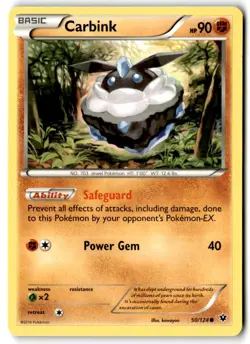 2016 XY - Fates Collide Carbink #50 Basic/Common - Image 1