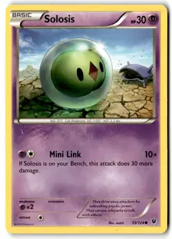 2016 XY - Fates Collide Solosis #33 Basic/Common - Image 1