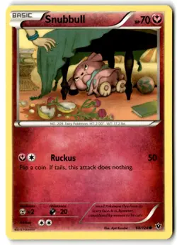2016 XY - Fates Collide Snubbull #68 Basic/Common - Image 1