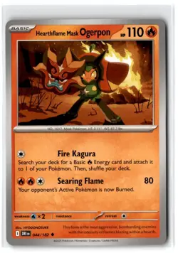 2025 Scarlet & Violet Series - Destined Rivals Hearthflame Mask Ogerpon #44 - Image 1