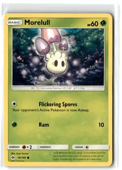 2017 Sun & Moon Morelull #16 Basic/Common - Image 1