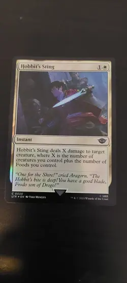 Hobbit's Sting (0020) Foil Lord of the Rings Magic the Gathering card - Image 2
