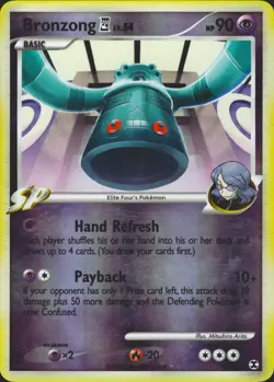 Bronzong E4 16/111 Reverse Holo Rare Rising Rivals Pokemon Card LP - Image 1