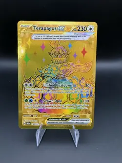 Pokemon TCG Terapagos EX Prismatic Evolutions Holo Hyper Rare Card 180/131 SV - Image 1