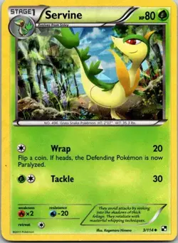 LP Servine - 3/114 (Cracked Ice Holo) Promo Miscellaneous Cards & Products - Image 1
