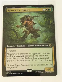 Kraven the Hunter Extended Art Marvel's Spider-Man Foil 273 - Image 1