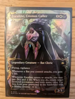 Zoraline, Cosmos Caller (0355) *RAISED FOIL BORDERLESS* Bloomburrow MT/NM MTG - Image 2