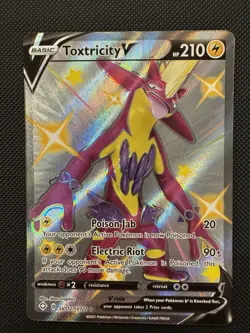 Pokemon TCG Toxtricity V SV112/122 Shining Fates Shiny Vault NM - Image 2