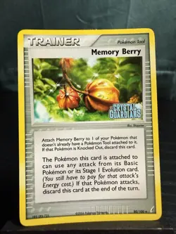 Pokemon TCG Memory Berry Crystal Guardians Reverse Holo Uncommon 80/100 - Image 2