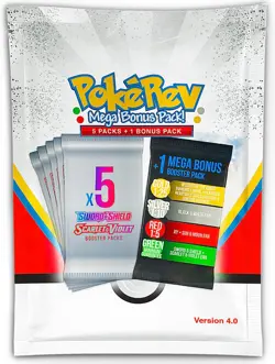 PokeRev Mystery Pack 4.0 Sealed 6 Pokemon Booster Packs 5+1 Bonus Pack - Image 1