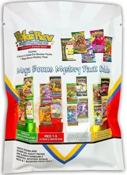 PokeRev Mystery Pack 4.0 Sealed 6 Pokemon Booster Packs 5+1 Bonus Pack - Image 2