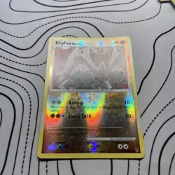 Rhyhorn - 122/147 - Common - Reverse Holo LP, English Pokemon Supreme Victors - Image 2