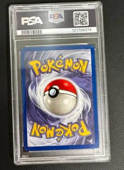2000 Pokemon TEAM ROCKET 1st Edition DARK VAPOREON 45/82 PSA 8- NM-MT - Image 2