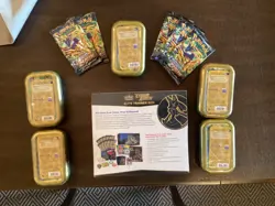 POKEMON CROWN ZENITH ETB, 5 MINI TINS FULL ART SET & 5 PACKS SEALED!!! 820650851476 - Image 2