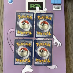 Vintage pokemon first edition commons fossil jungle kabuto omanyte bellsprout - Image 2