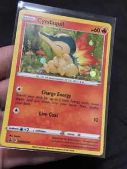 Cyndaquil - (Cosmos Holo) SWSH221 Sword & Shield Promo Cards Holo **2X SWIRL** - Image 2