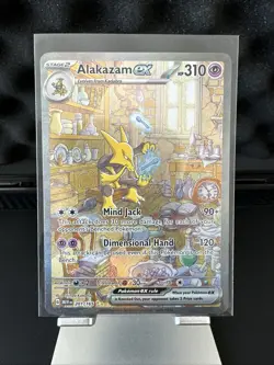 Pokemon TCG Alakazam EX 151 Holo Card Scarlet & Violet 201/165 - Image 1