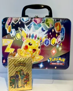 Pokemon TCG: Collector Chest Lunch Box W/SEALED GOLD FOIL CARD PACK~ *EXCELLENT* - Image 1