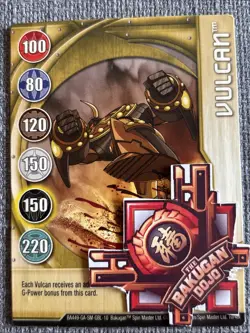 Bakugan: New Vestroia | Vulcan🏅Gold Gate Card | 10/48i - Image 2