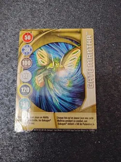 Bakugan GATE MANTHA Metal Gate Card GOLD 2009 BA734-GA-SM-GBL 15/48ah - Image 1