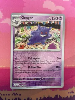 Pokemon Card Gengar Pokemon 151 Reverse Holo Rare 094/165 Near Mint - Image 1