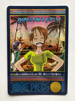 Nami ONE PIECE Visual Adventure Holo Rare Cards TCG Japanese 2000 Vintage #62 AI - Image 2