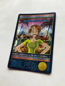 Nami ONE PIECE Visual Adventure Holo Rare Cards TCG Japanese 2000 Vintage #62 AI - Image 5
