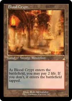 Blood Crypt (Retro Frame) -Foil Near Mint MTG Ravnica Remastered - Image 1